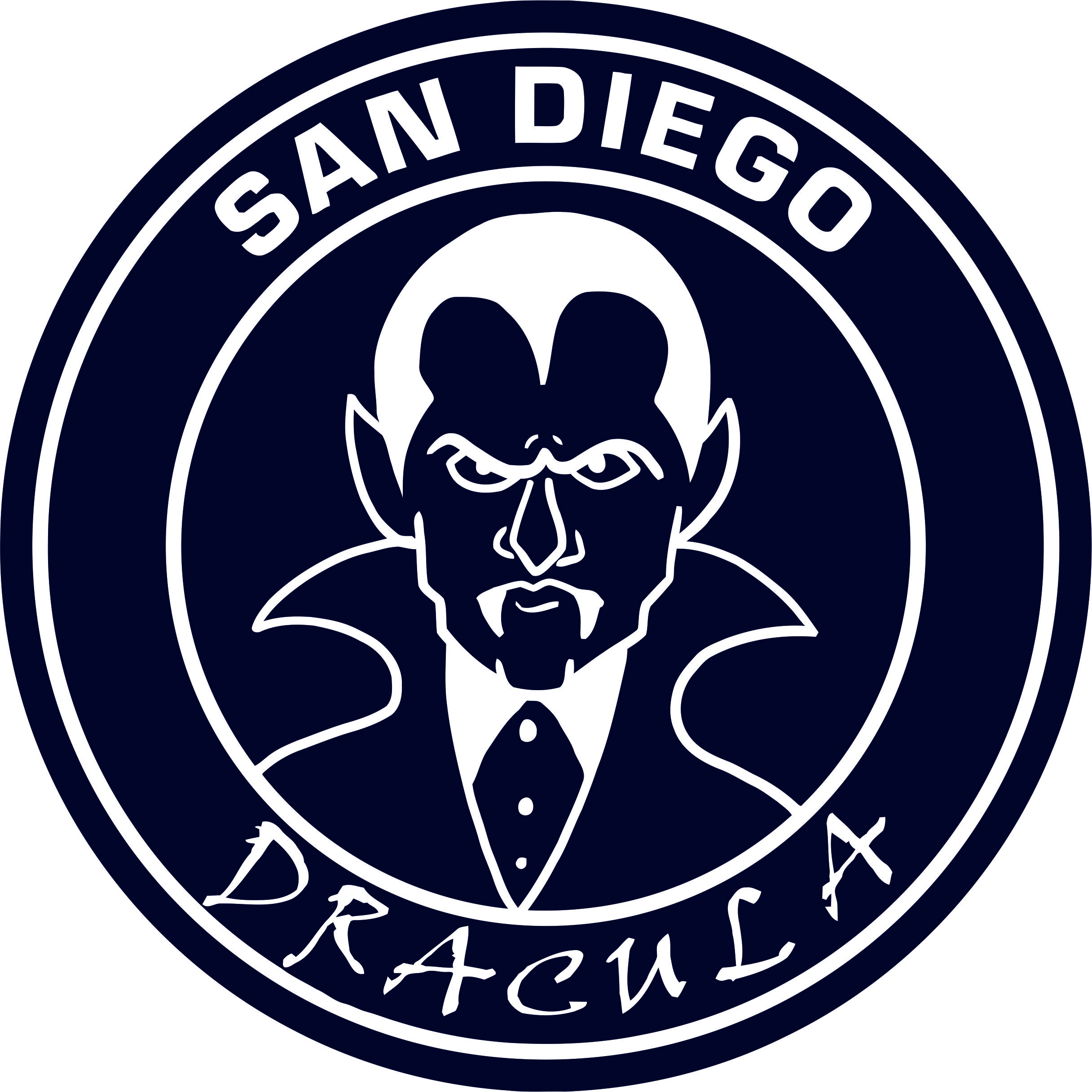 San Diego Padres Dracula Logo iron on transfers...